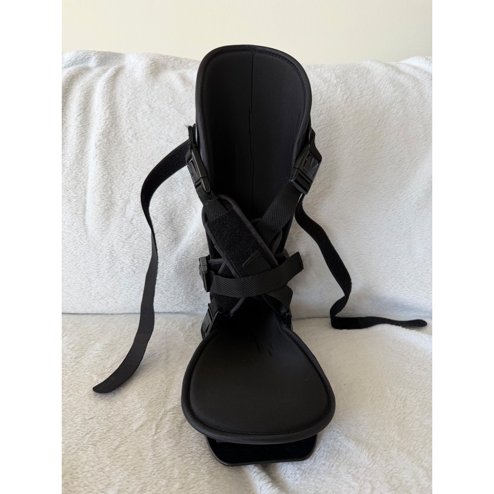 Plantar Fasciitis Night Splint Rigid Shell Adjustable Foot Brace Black Large
